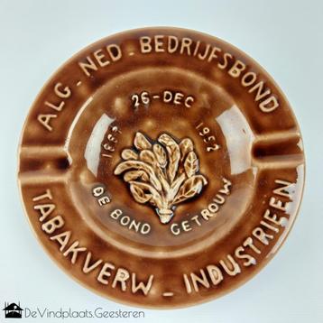 Tabaksbond – zeldzame plateel asbak – 1952 beschikbaar voor biedingen