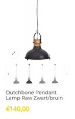 Nieuw Dutchbone Hanglamp lamp mango hout industriël raw, Ophalen of Verzenden, Nieuw, Metaal, Minder dan 50 cm