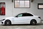 Mercedes-Benz C-klasse 180 AMG Sport Edition | Panoramadak |, 65 €/maand, Met garantie (alle), Wit, Bedrijf