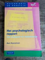 A. Kooreman - Het psychologisch rapport, Ophalen of Verzenden, Zo goed als nieuw, A. Kooreman
