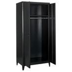 Zwarte metalen kledingkast 76x50x165 cm, Nieuw, Metaal, 150 tot 200 cm, 50 tot 100 cm