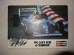 Ayrton Senna muis mat mouse mat Champion Rothmans Renault, Ophalen of Verzenden, Gebruikt, Formule 1