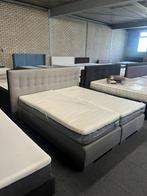 Boxspring met 2x auping evolve matrassen soft en firm, Ophalen, Tweepersoons, Zo goed als nieuw, 180 cm
