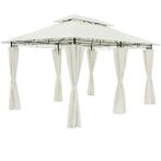 Chique Stalen Kwaliteits Paviljoen Prieel 3x4m. Creme, Ophalen of Verzenden, Nieuw, Minder dan 5 meter, Paviljoen