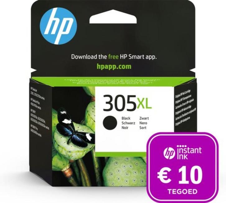 HP 305XL - Inktcartridge - Origineel - Zwart GRATIS BEZORGD, Computers en Software, Printerbenodigdheden, Nieuw, Cartridge, Verzenden
