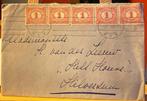 Poststempel Rotterdam Hilversum 1919 lakzegel, Ophalen of Verzenden, Envelop