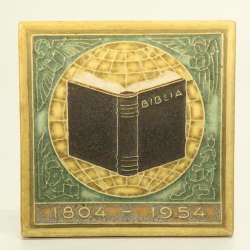 KOOPJE - Tegel Biblia - Porceleyne Fles - H.J. Tieman - GAAF, Antiek en Kunst, Antiek | Wandborden en Tegels, Ophalen of Verzenden