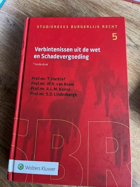 Studieboek Verbintenissen uit de wet en Schadevergoeding 5, Boeken, Studieboeken en Cursussen, Ophalen of Verzenden, Wolters Kluwer