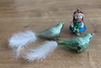 Vogeltjes met knijpertje en popje kerstversiering, Diversen, Kerst, Ophalen of Verzenden, Zo goed als nieuw