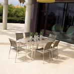 Chorus diningset taupe, showmodel, Ophalen, Zo goed als nieuw, Rvs, Tuinset