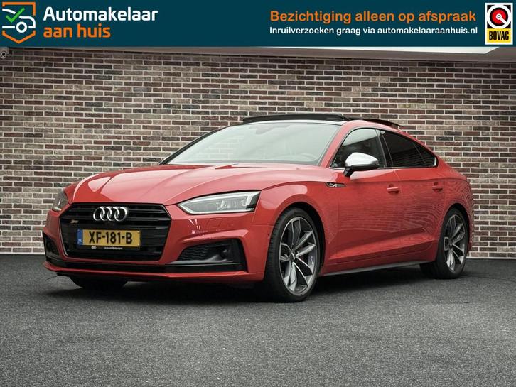 Audi S5 3.0TFSI quattro Pro Line Plus DAK LEDER ACC HEADUP M, Auto's, Audi, Bedrijf, Te koop, S5, 360° camera, 4x4, ABS, Achteruitrijcamera