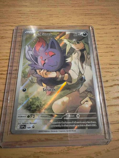 N’s Zorua PROMO - Journey Together #189, Hobby en Vrije tijd, Verzamelkaartspellen | Pokémon, Nieuw, Losse kaart, Ophalen of Verzenden