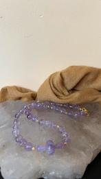 Lavendelkwarts amethist rozenkwarts beschermt liefde vrede, Sieraden, Tassen en Uiterlijk, Kettingen, Paars, Nieuw, Ophalen of Verzenden