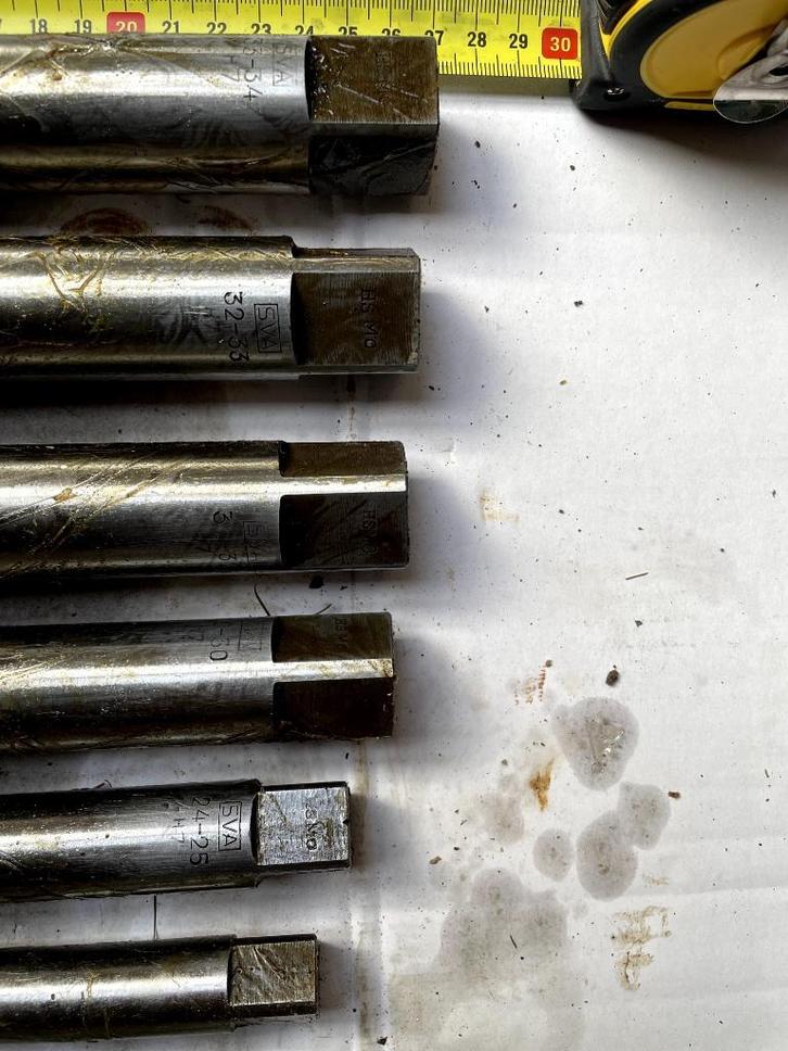 Industriele HSS metaalboren, merk SVA, 6 stuks, Doe-het-zelf en Verbouw, Gereedschap | Boormachines, Zo goed als nieuw, Overige typen