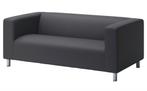 Grijze Klippan bank + zwarte hoes, Huis en Inrichting, Ophalen, 150 tot 200 cm, Tweepersoons, 75 tot 100 cm
