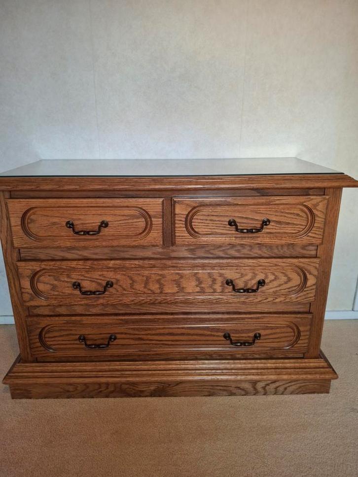 Ladenkastje met 2 nachtkastjes, Huis en Inrichting, Kasten | Dressoirs, Gebruikt, 100 tot 150 cm, 25 tot 50 cm, Met lade(s), Met deur(en)