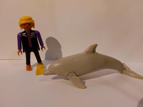 Playmobil set 3649 dolfijn en trainer, Kinderen en Baby's, Speelgoed | Playmobil, Gebruikt, Complete set, Ophalen of Verzenden