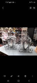 2 x windlichten koetsen zilver kleurig 85.00 p.s, Huis en Inrichting, Woonaccessoires | Kandelaars en Kaarsen, Ophalen of Verzenden