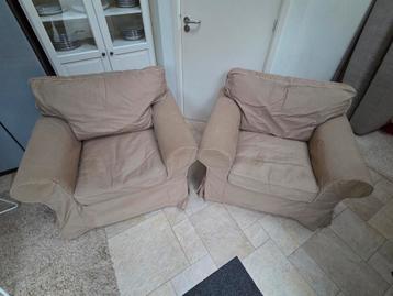 2 stuks Ikea Ektorp fauteuils - 105x85x80 cm
