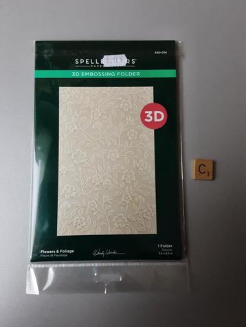 Spellbinders embossing folder 3D - ED3DO56 - euro 6,50 beschikbaar voor biedingen
