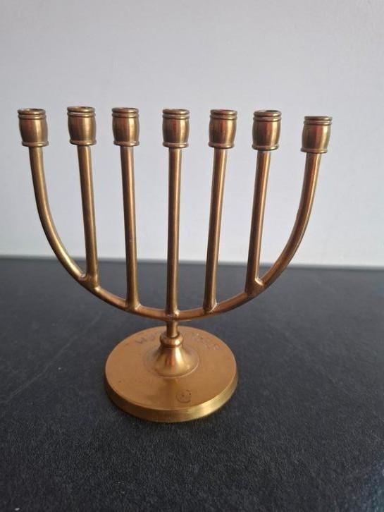 Strakke menora, Antiek en Kunst, Antiek | Koper en Brons, Ophalen of Verzenden