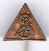 Machinefabriek Stork koper speldje ( U_472a ), Verzamelen, Speldjes, Pins en Buttons, Zo goed als nieuw, Speldje of Pin, Transport