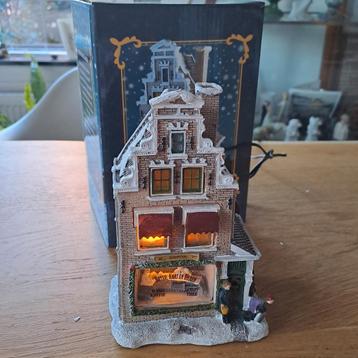 Oud Hollandse winkel grachtenpand trapjeshuis kerstdorp beschikbaar voor biedingen