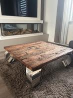 Stoere robuuste Tafel, Huis en Inrichting, Tafels | Salontafels, 50 tot 75 cm, Vierkant, 200 cm of meer, Zo goed als nieuw