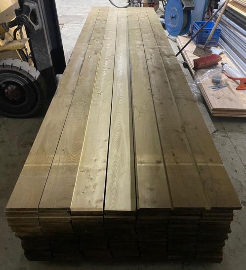 Groen geimpregneerd tuin hout | Planken, Rabatten, Palen, Tuin en Terras, Palen, Balken en Planken, Nieuw, Planken, 250 cm of meer