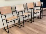 Set design eetkamer stoelen van Albert Geertjes, Ophalen, Zo goed als nieuw, Hout