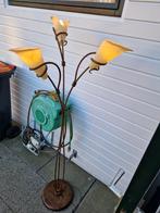 Brocante staande vloerlamp met 3 melkwitte Aronskelken kerst, Ophalen of Verzenden, Zo goed als nieuw, 150 tot 200 cm