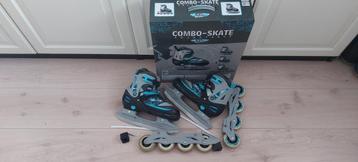 Inline skates / schaatsen verstelbaar Nijdam junior 38-42  beschikbaar voor biedingen