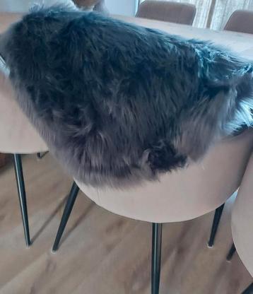 Schapenvacht donkergrijs 60 x 45 vacht grijs Nieuw  beschikbaar voor biedingen