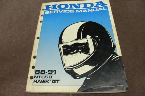 Honda NT650 Hawk GT 1988-1991 motorcycle service manual, Motoren, Handleidingen en Instructieboekjes, Honda, Ophalen of Verzenden