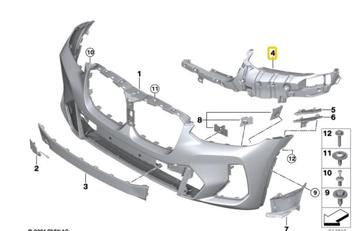 OEM BMW X3 G01 G08 iX3 G08 X4 G02 #51118081896 Groef Rechts beschikbaar voor biedingen