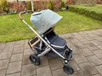 Complete Uppababy Vista V1 Groen Melange, Gebruikt, Combiwagen, Verstelbare duwstang, Ophalen