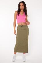 America Today - khaki groene parachute rok | maat S, Ophalen of Verzenden, Zo goed als nieuw, Maat 36 (S), America Today