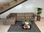GRATIS LEVERING Velvet Loungebank Taupe 315x160 GEREINIGD, 300 cm of meer, Ophalen of Verzenden, Zo goed als nieuw, 150 cm of meer