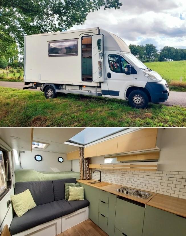 Off-grid Camper / Nieuwe APK / 144.000km / 2012 / Zelfbouw, Caravans en Kamperen, Campers, Particulier, tot en met 2, Buscamper of Camperbus