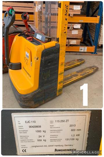 Palletheffer, palletwagen,stapelaar pallet beschikbaar voor biedingen