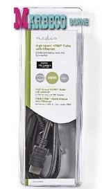 High Speed ​​HDMI Kabel met Ethernet, 4K,3D 10.2 Gbps, 1,0M, Nedis, Nieuw, Info@marbeco.nl, Minder dan 2 meter