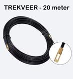 Trekveer 20meter Kabeltrekker Veerband Nylon Bedrading Zwart, Ophalen of Verzenden, Nieuw