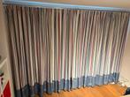 Gordijnen jongenskamer 350 breed, 242 hoog inc roede, Ophalen, Zo goed als nieuw, 200 cm of meer