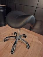 Zwarte zadelkruk - in hoogte verstelbaar, Ophalen of Verzenden