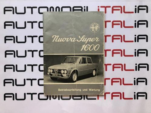 Alfa Romeo Nuova Super 1600 instructieboek 1976, Auto diversen, Handleidingen en Instructieboekjes, Ophalen of Verzenden