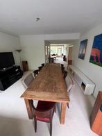 Lange eettafel tropisch hardhout, Ophalen, Gebruikt, Teakhout, 200 cm of meer