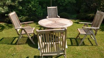 Mooie teak tuinset.  beschikbaar voor biedingen
