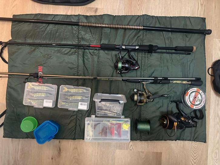 Complete Visuitrusting te koop!, Watersport en Boten, Hengelsport | Karpervissen, Gebruikt, Complete set, Ophalen of Verzenden