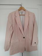 Jasje, colbert, licht roze, linnen, L, H&M, Ophalen, H&M, Maat 42/44 (L), Zo goed als nieuw