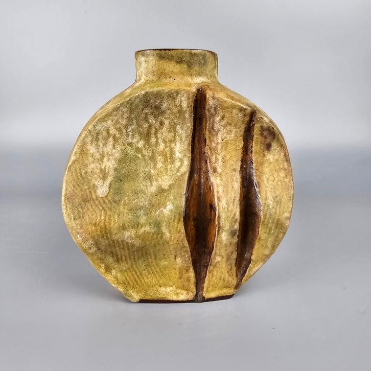 Vintage West-Duitse Fat Lava vaas. Helmut Schaffenacker, V14, Antiek en Kunst, Antiek | Vazen, Ophalen of Verzenden